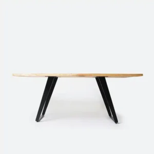Metal and Wood Side Table
