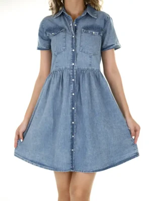 A-line Jeans Dress