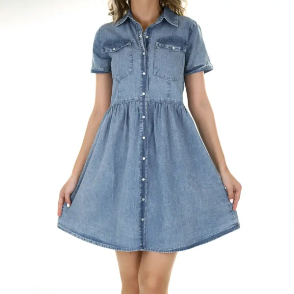 A-line Jeans Dress