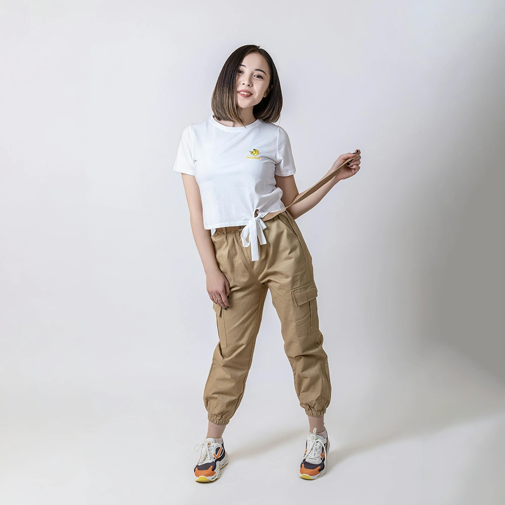 White T-Shirt with Cargo Pants