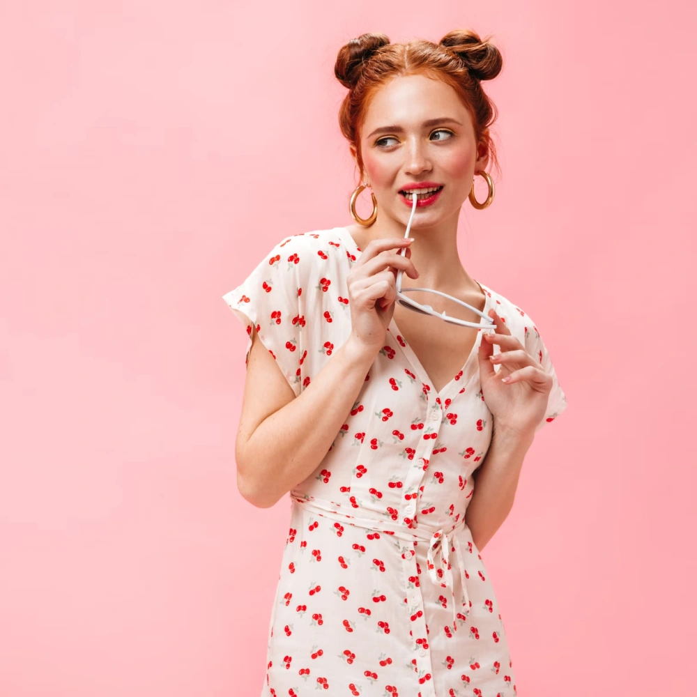 Printed A-Line Dress