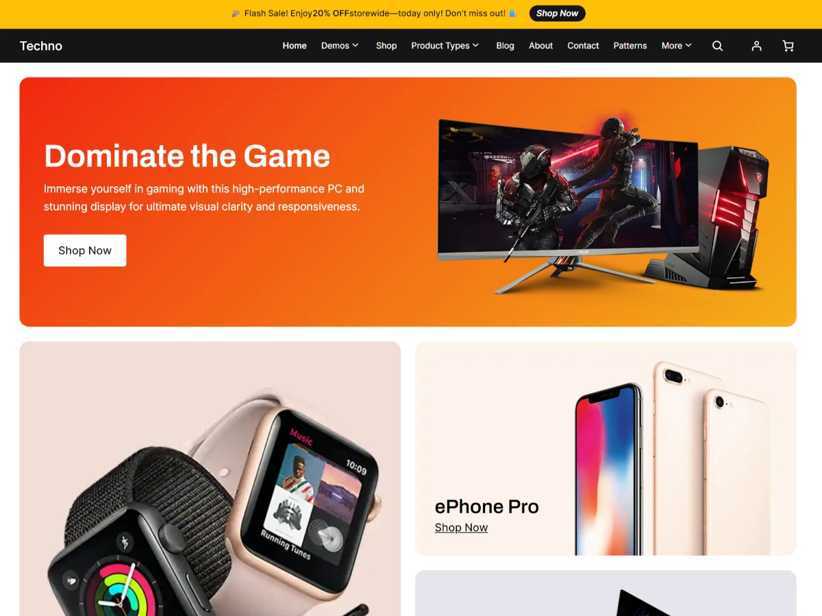 Gadgetry WooCommerce Electronics Template Site for selling technology products online